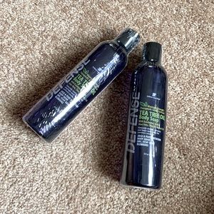 NEW: Defense tea tree oil body wash 2 bottles